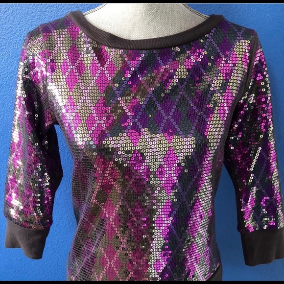 Express xs  sequin sweatshirt - Picture 7 of 9